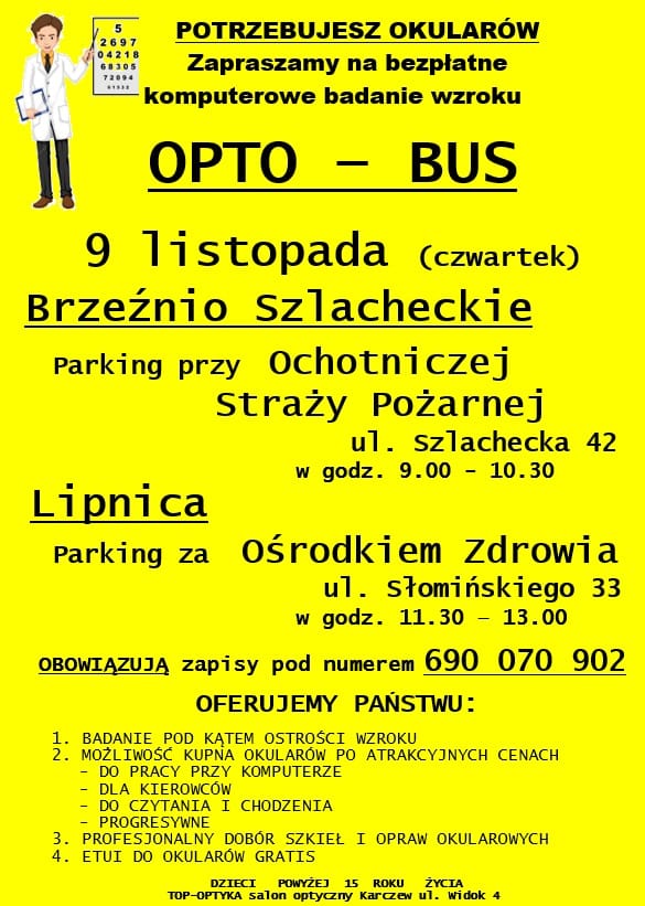 OPTO- BUS Badanie Wzroku!!!