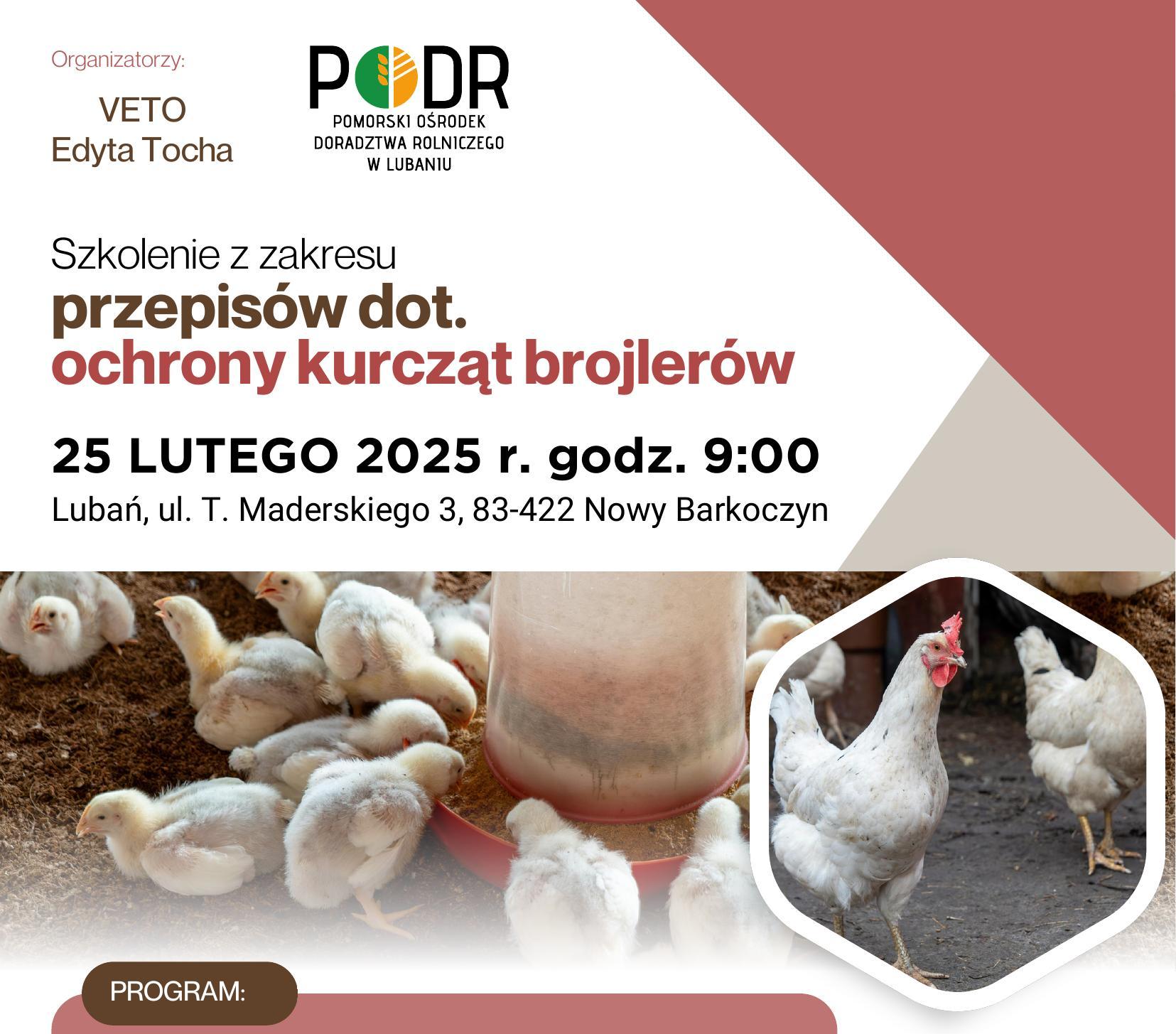 szkolenie ochrony kurcząt brojlerów 2025