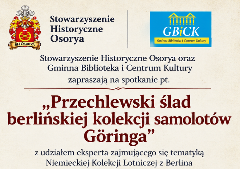 Zaproszenie na Spotkanie Lotnicze Osorya logo